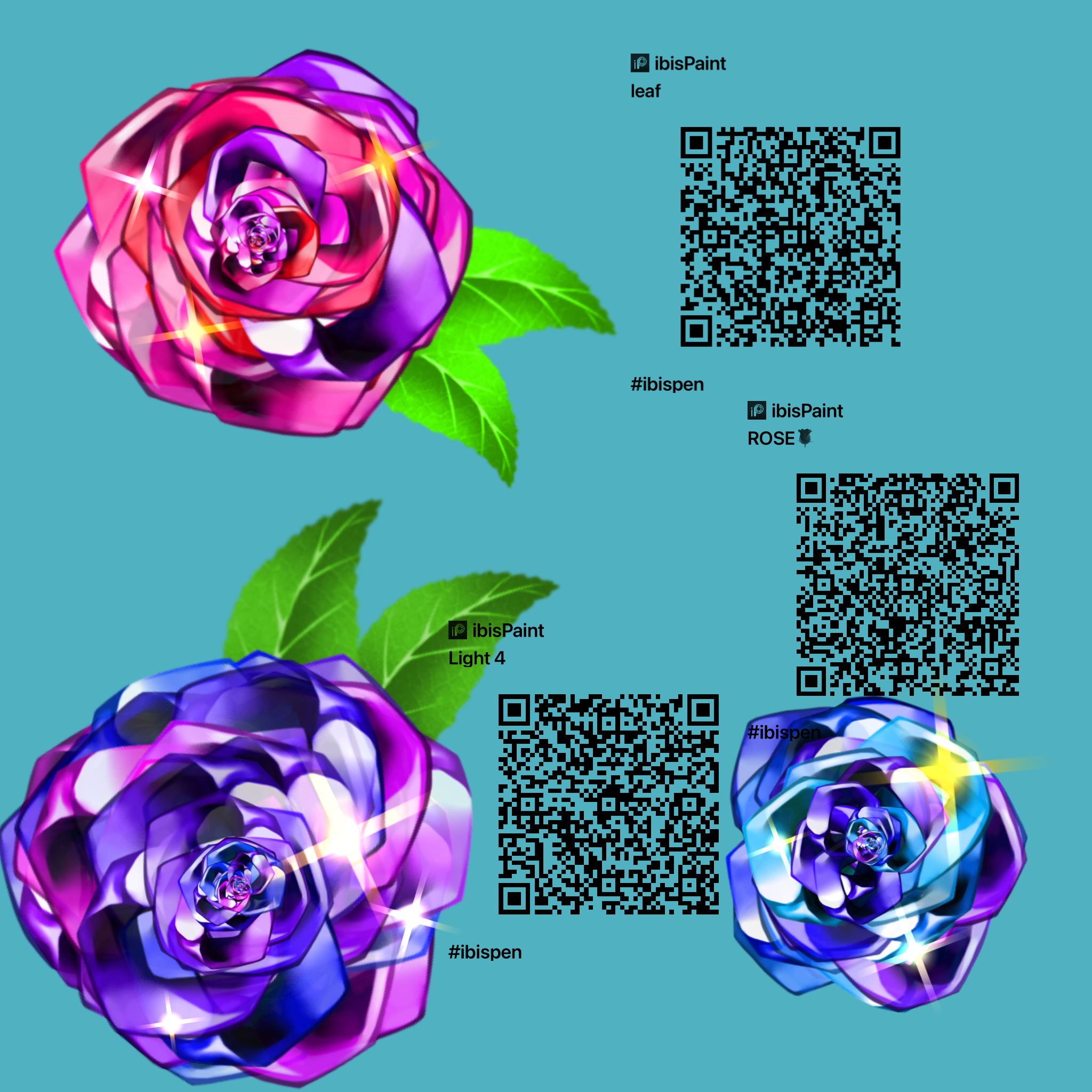 Rose brush set - ibisPaint