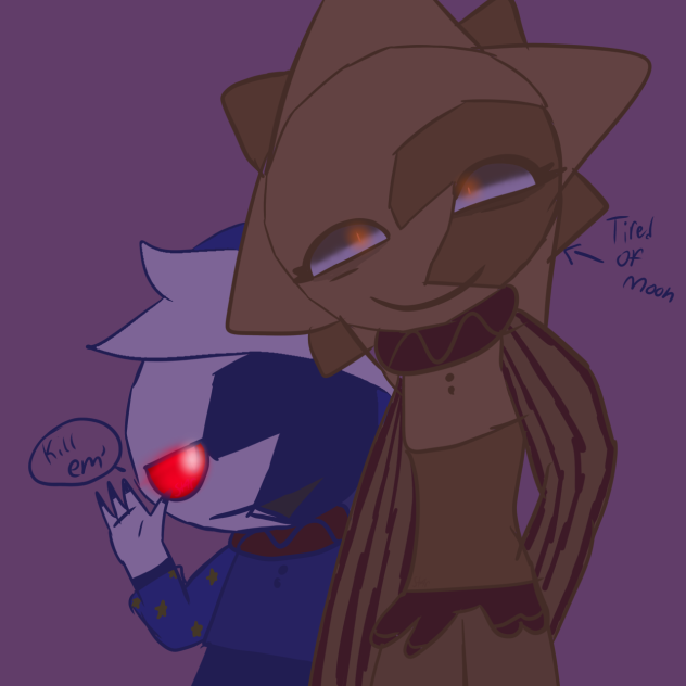 Random sun and moon art thing