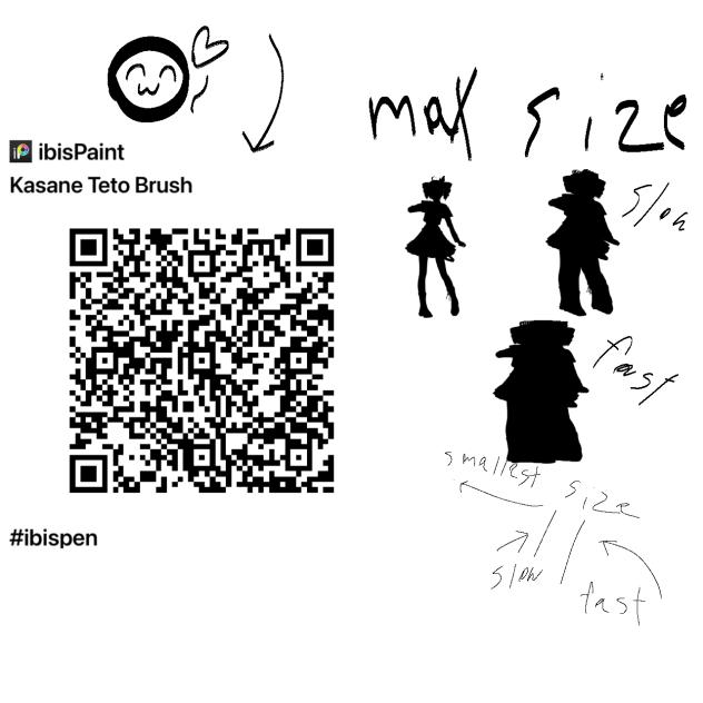 Kasane Teto brush QR code