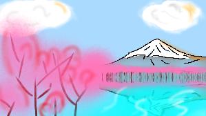tried drawing mt.fuji