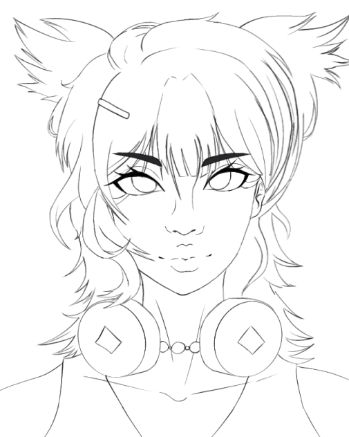 Nia Fanart LINEART