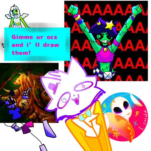 GIMME YOUR OCS TO DRAW🫵🏼