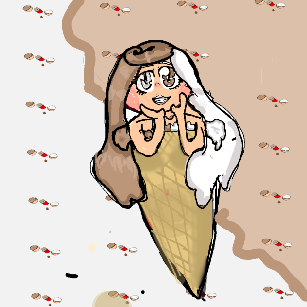 ice cream girl ibisPaint