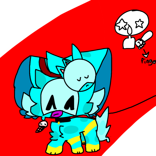 my oc Eats a vanilla ice cream