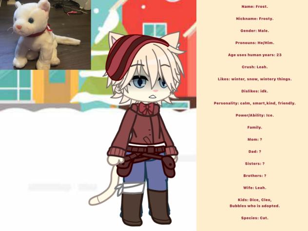 Frosty, cat, Plushy, Gacha,