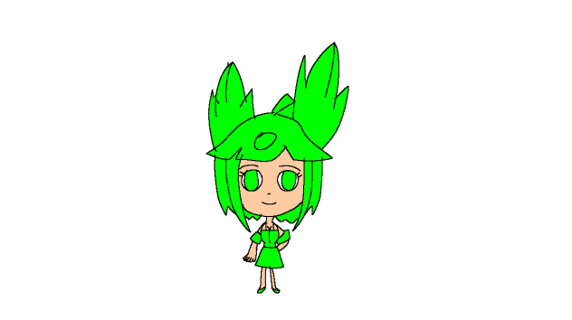 Leafy (From BFDI) traces Elena