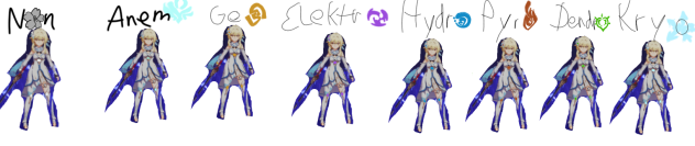 Lumine but every elememt