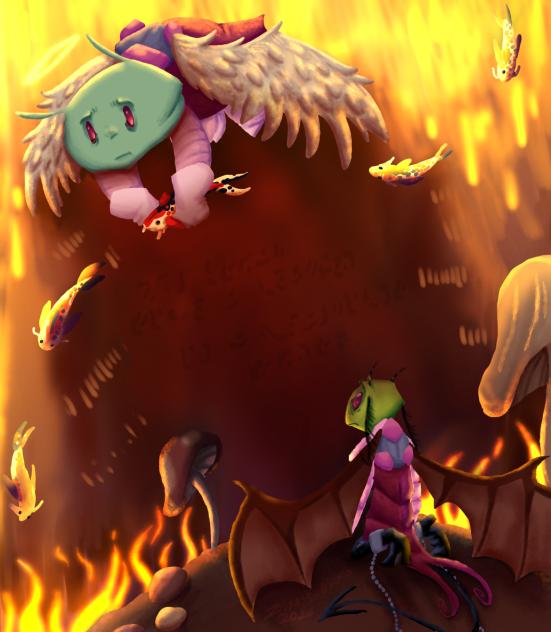 Day 2 Angelic and Demonic - ibisPaint