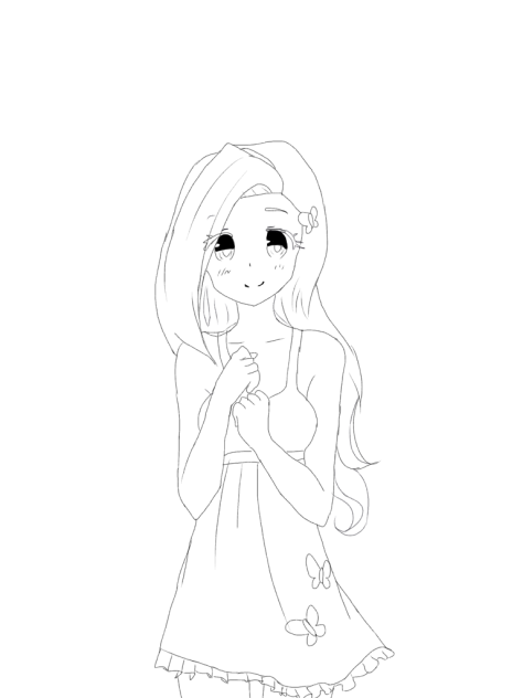 fluttershay human