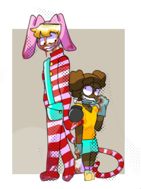 Popee and amanda crossover 👌