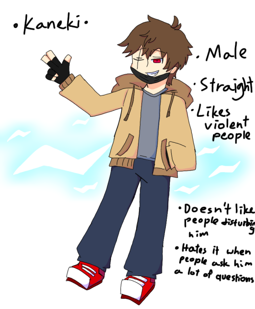 Kaneki!! My new oc!