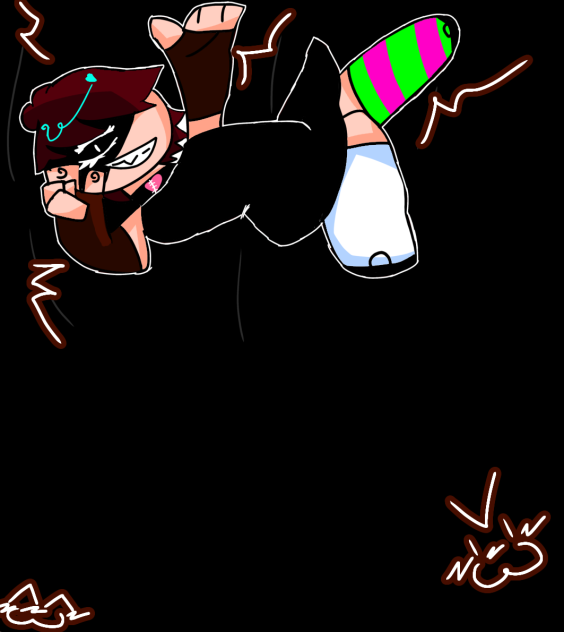 Falling in the midnight sky - ibisPaint