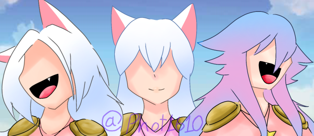 [Gacha OC] Kaiya,Kien and Ailisa - ibisPaint