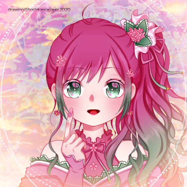 ミス･ソメイヨシノ(星川ヤヨイ様の線画お借りしました!)