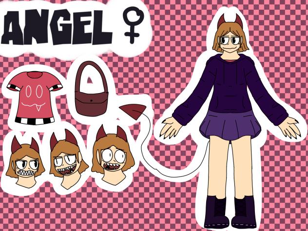 Angel (Eddsworld oc) ref sheet