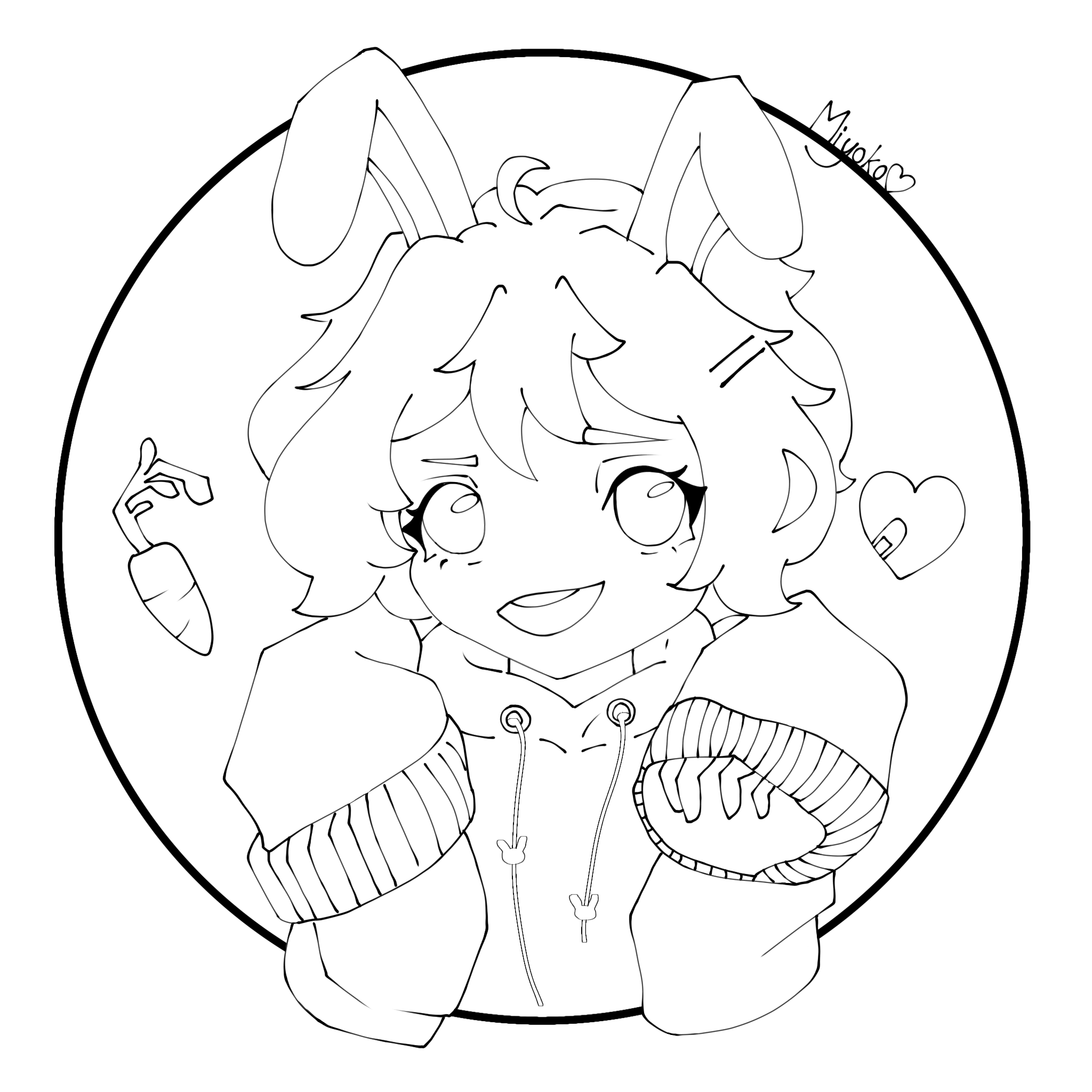 bunny-girl-colouring-page-ibispaint