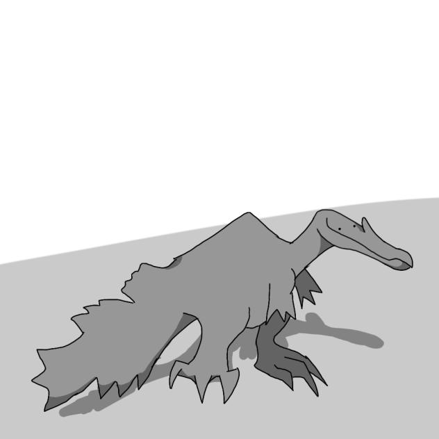 grey fishtail spino shitpost