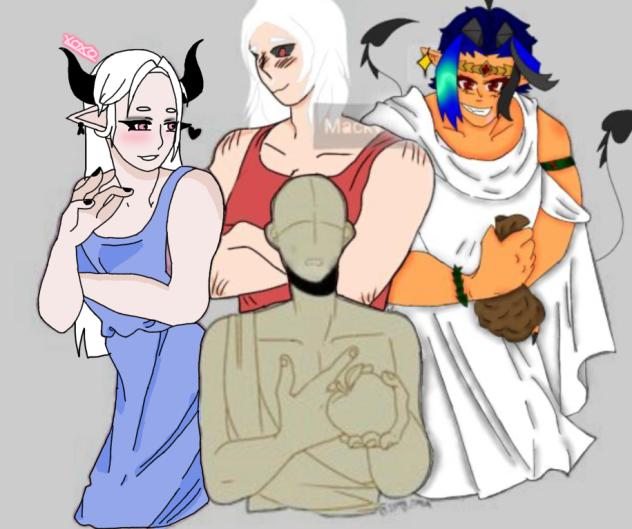 Greek god outfits collab