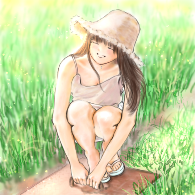 個人的ベスト1の膝ショットのファンアート。