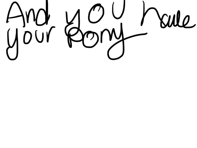 how to do ponies