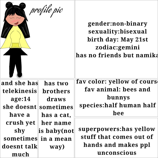 besiras status thingy idk wut to call it