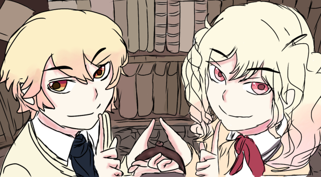 tsukasa & saki as arte & pollo (tes)