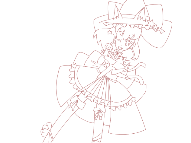 ハロウィン 線画