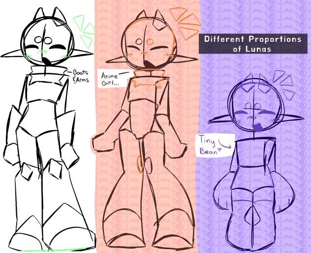 ✨Proportions of Lunas✨