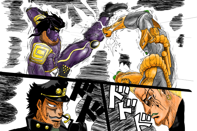 承太郎vsDIO(立場逆転) - ibisPaint