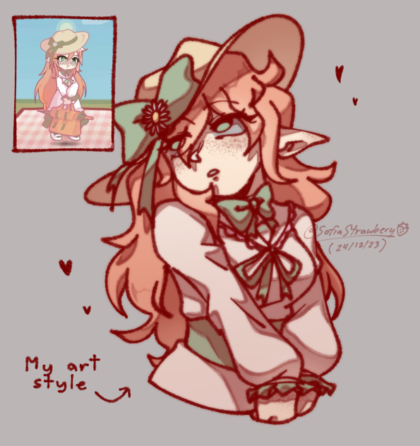 I drew someone's OC cuz I'm bored 🤍