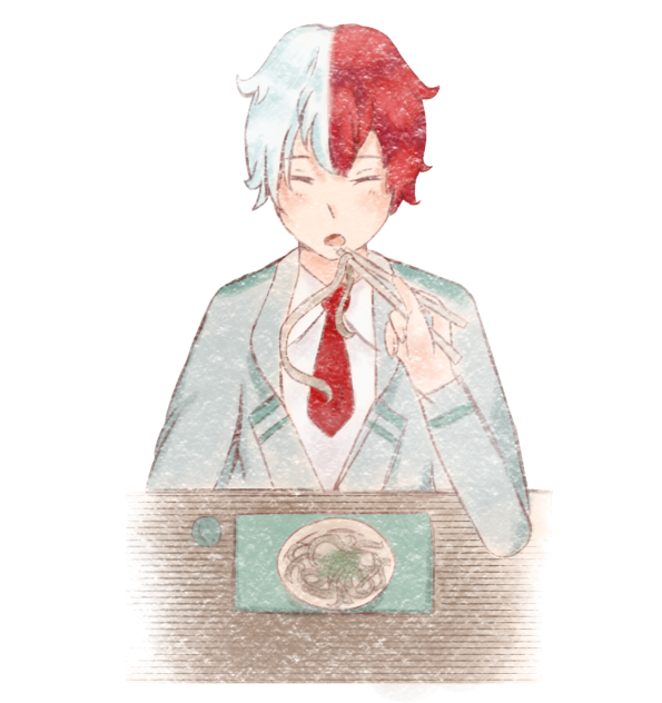 Todoroki eating Soba 🍜