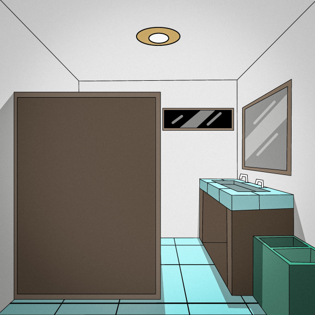 public washroom (colored)