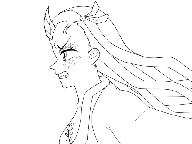 鬼化禰󠄀豆子　線画