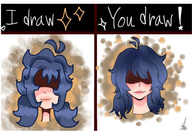 I draw you draw with lazy devil