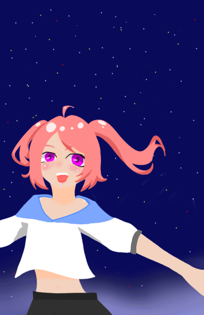 星空の下で ibisPaint