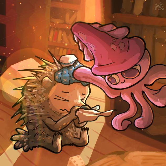 Day 14 - Sneezy and Baby Squid