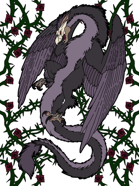 Demon Dragon Colored