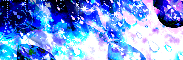 宝石フリーヘッダー雨粒(Twitter)
