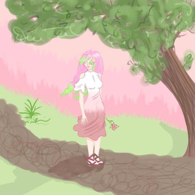 a windy stroll🌸🌸