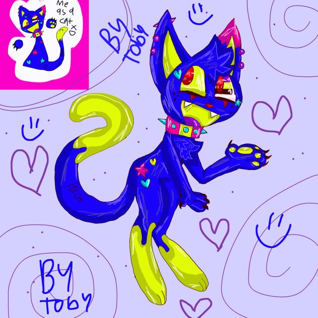 I redrew myself as a cat XD