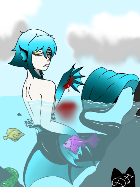 A Cut (Merman OC) Gannet