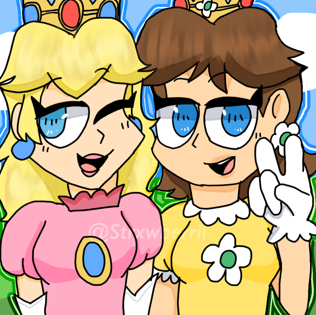 Peach and daisy !!