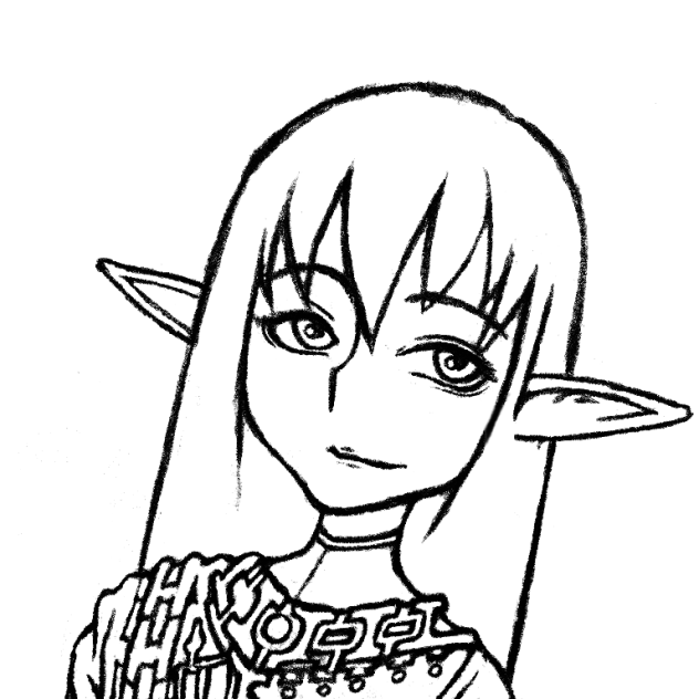 エルフさん塗り絵