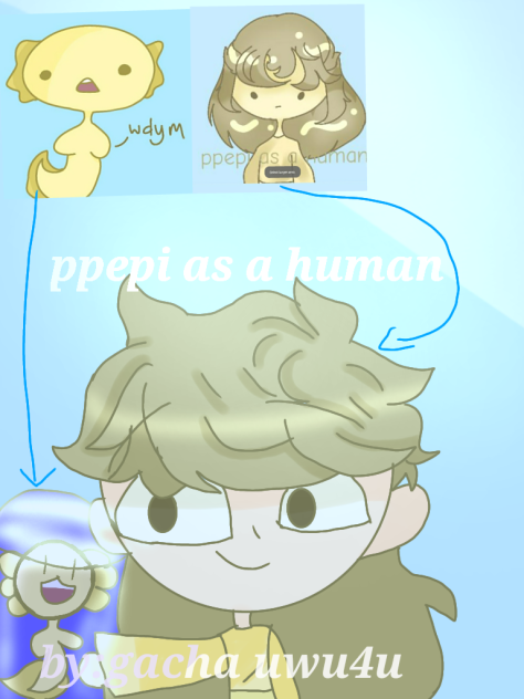 ppepi as a human (an cute artist)