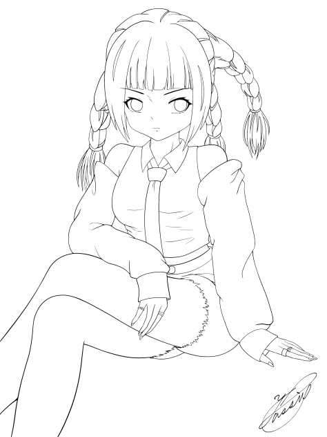 Maybe I've already forgotten（線画）