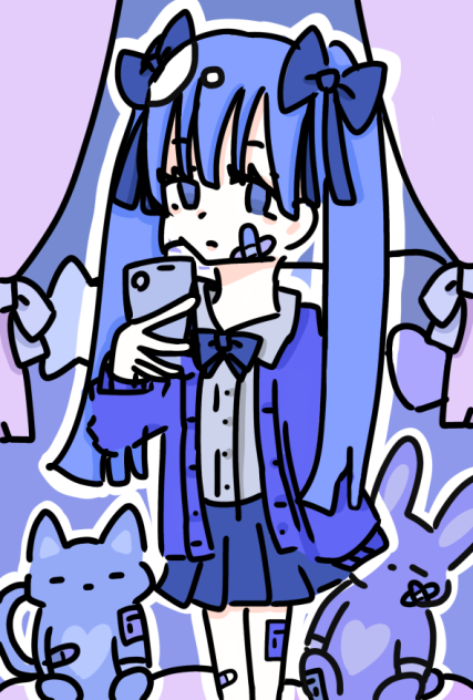 病んでるむらさき系女子