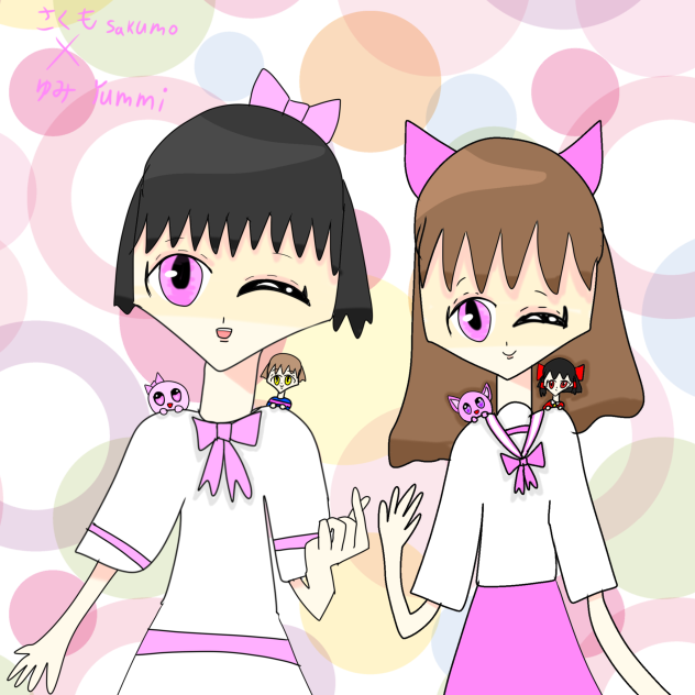桜餅(さくも)とゆみ(ゆみペン)
