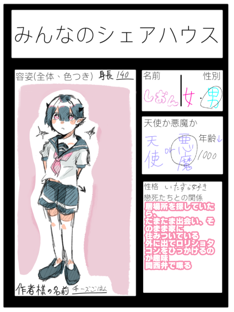 キャラ募