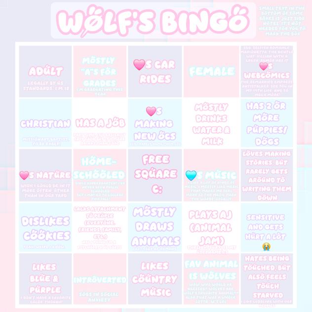 ✨️ My Bingo ✨️
