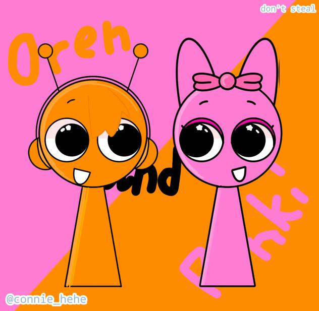 sprunki oren and pinki by kasane_teto🎵 - ibisPaint